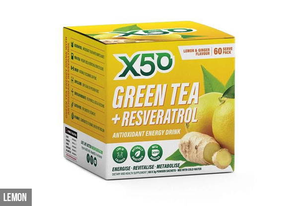 Green Tea X50 60 Servings incl. Bonus Six Servings - 10 Flavours Available