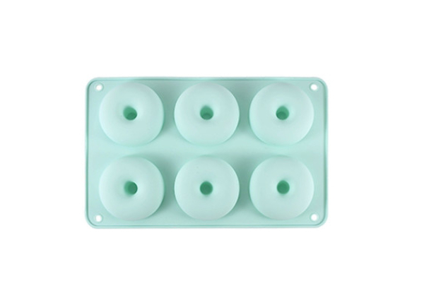 Two-Piece Non-Stick Silicone Donut Mould Set - Four Colours Available