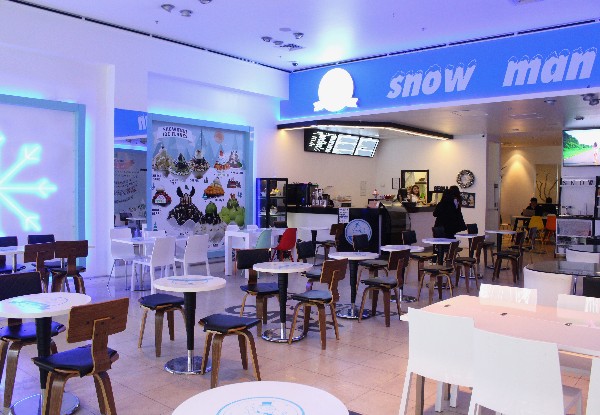 Any Flavour Snowman Dessert Cafe Snow Ice - Options for Small, Medium, Large & SP