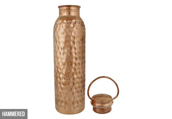 Copper Water Bottle - Two Styles Available