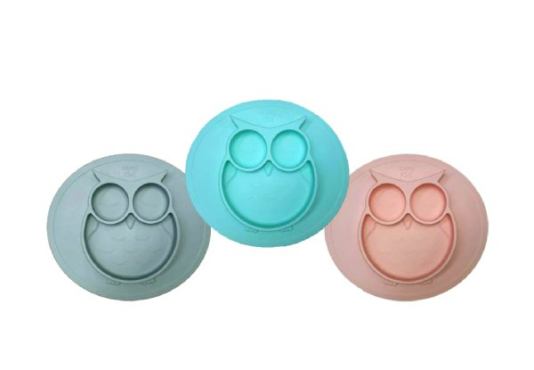 Kapai Kiwi Silicone Owl Plate - Three Colours Available - Option for Two-Pack