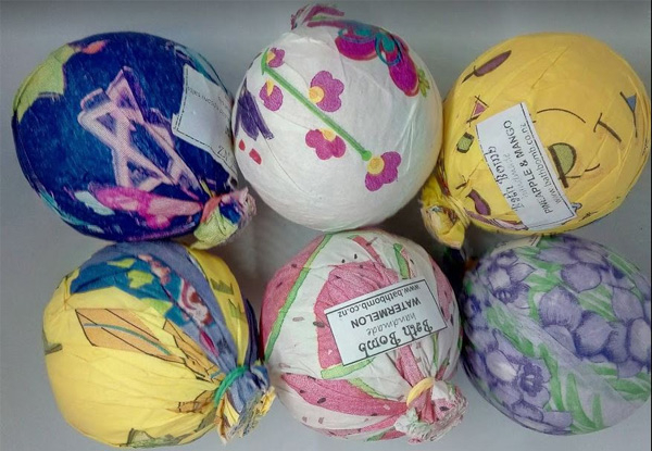 Six Large Bath Bombs Gift Box - Three Styles Available