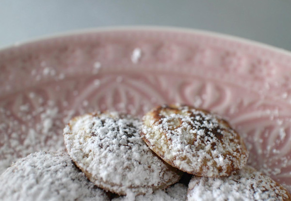 19 Poffertjes (Little Dutch Pancakes) incl. Two Large Organic Coffees or Teas - Dine In or Takeaway