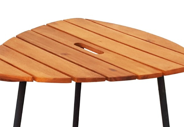 iFurniture Outdoor Bistro 48 Wooden Bistro Table