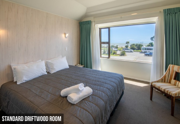 One-Night Hokitika Escape for Two People in a Standard Driftwood Room incl. WiFi - Options for Two Nights & Ocean View Room