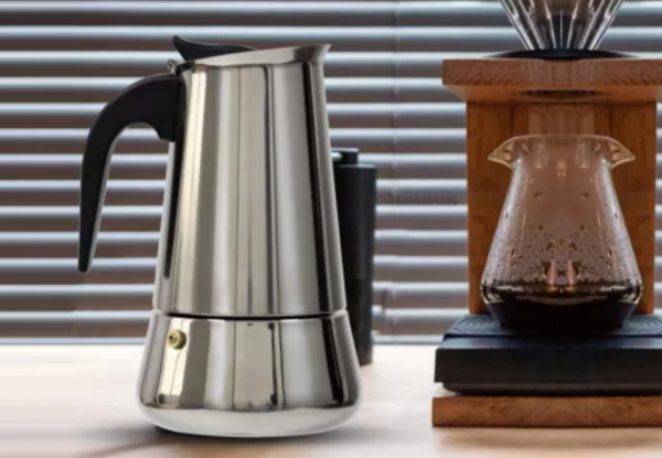 Stovetop Stainless Steel Espresso Moka Pot - Available in Three Sizes