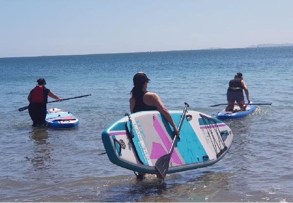 75-Minute Stand Up Paddleboarding Intro Lesson - Options to incl. Board Hire, & Options for Kids/Family SUP Experience
