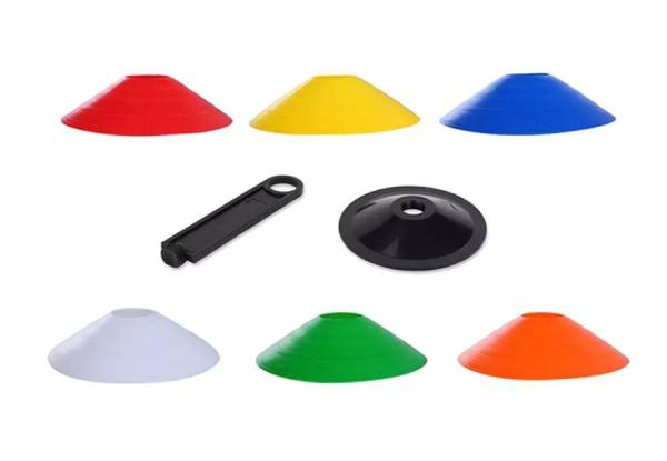 10-Pack of Sports Training Marker Cones - Option for 20-Pack