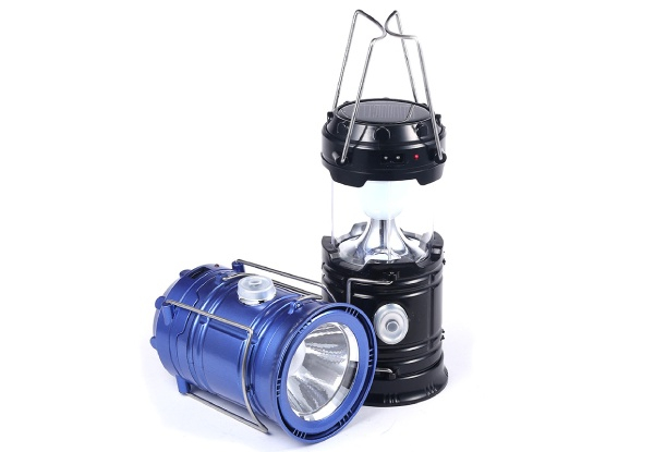 Portable Solar-Powered Camping Tent Light - Three Colours Available