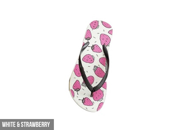 Fruit Print Jandals - Three Styles Available