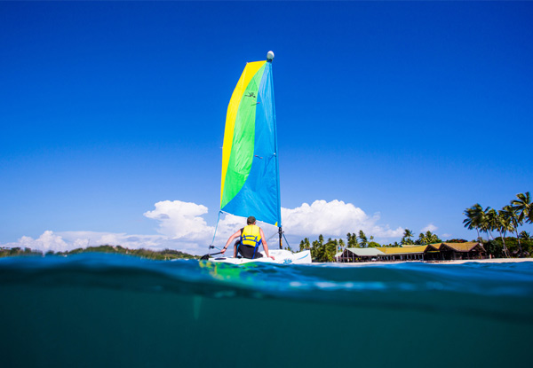 Per-Person Twin Share Five-Night Plantation Island Resort, Fiji Getaway incl. Return Airport & Boat Transfers, Use of Windsurfers, Canoes & Snorkelling Gear – Option to add Children