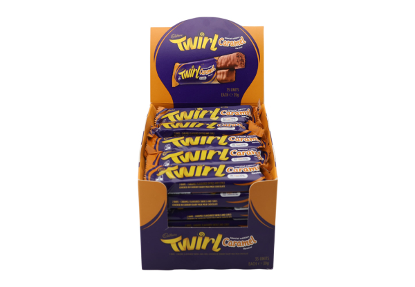 35-Pack of Cadbury Twirl Caramel 39g