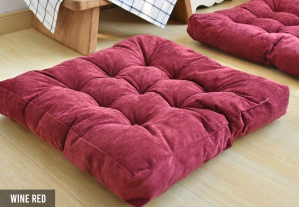 Square Corduroy Floor Pillow - Seven Colours Available