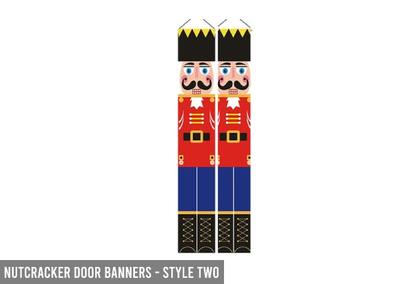 Gnome or Nutcracker Christmas Banner Range - Multiple Styles & Colours Available