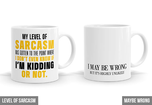 Bespoke Art Humour Mugs - 20 Styles Available