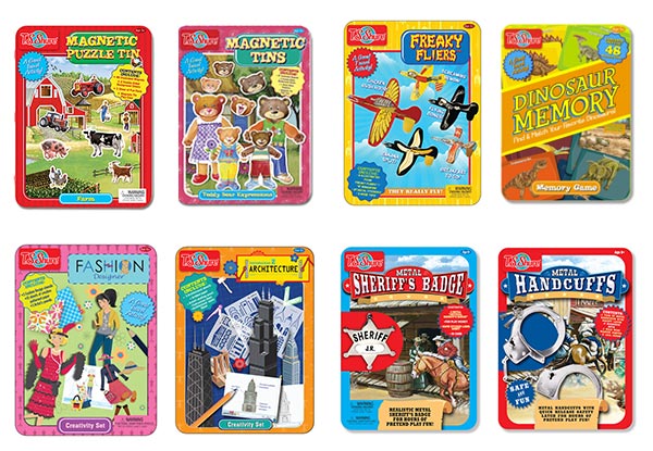 Children's Magnetic Tin Sets - Eight Options Available