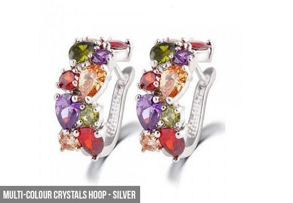Jewel Coloured Earrings - Two Styles Available with Free Delivery