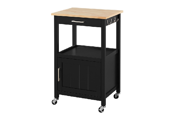Rolling Kitchen Island Cart Storage - Available in Two Colours