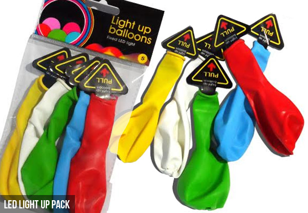 From $9 for 10 LED Balloons in a Range of Party Designs or $9 for Five LED Light Up Balloons