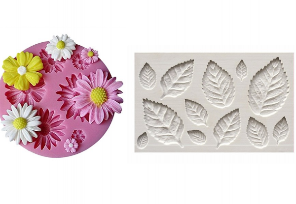Two-Pack Fondant Baking Mould - Options for Four-Pack & Two Styles Available with Free Delivery