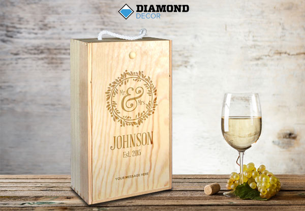 $29 for a Single Personalised Wine Gift Box or $39 for a Double incl. Nationwide Delivery