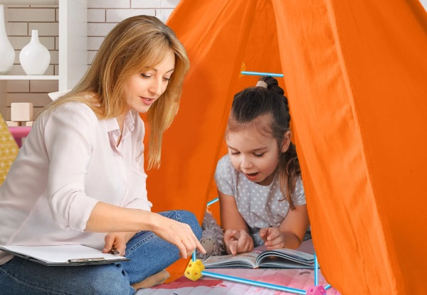 340-Piece Kids DIY Fort Building Kit