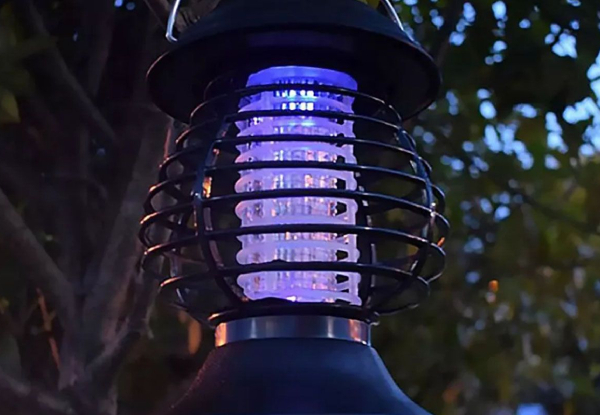 Solar Powered Electric Bug Zapper - Option for Four-Pieces