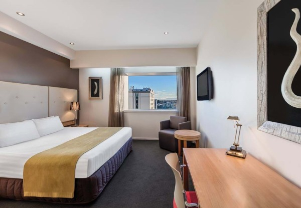 Five-Star Christchurch One-Night Getaway for Two incl. Cooked Breakfast, $50 Food & Beverage Credit, Valet Car Parking & Late Checkout - Options for up to Three Nights Stays & up to $100 Food & Beverage Credit