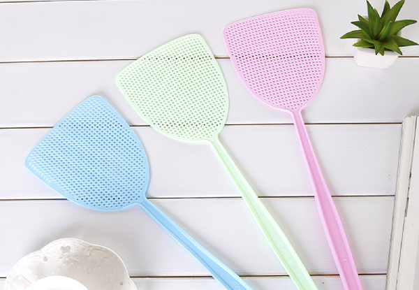 Five-Pack Plastic Fly Swatter