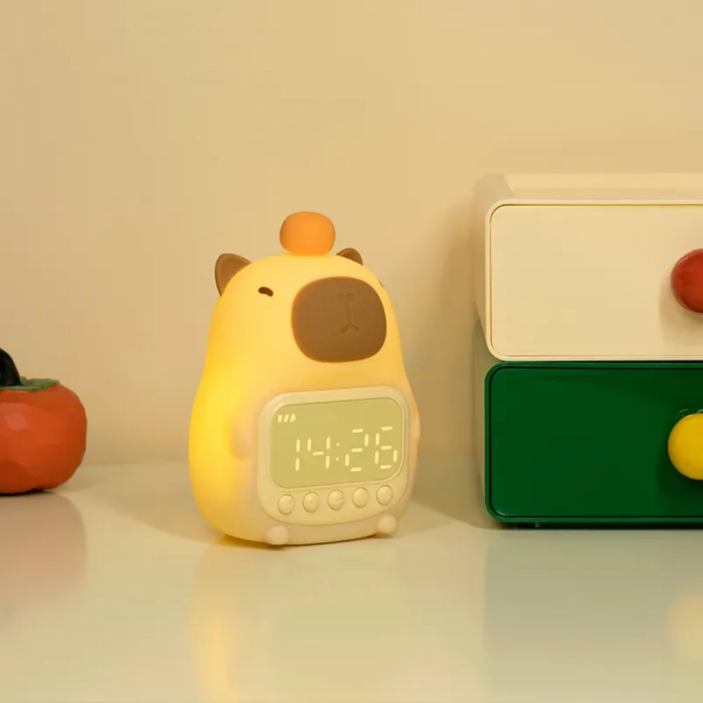 Capybara Alarm Clock Night Light
