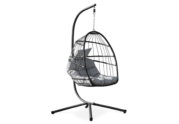 iFurniture Rony Folding Hanging Chair with Cushion