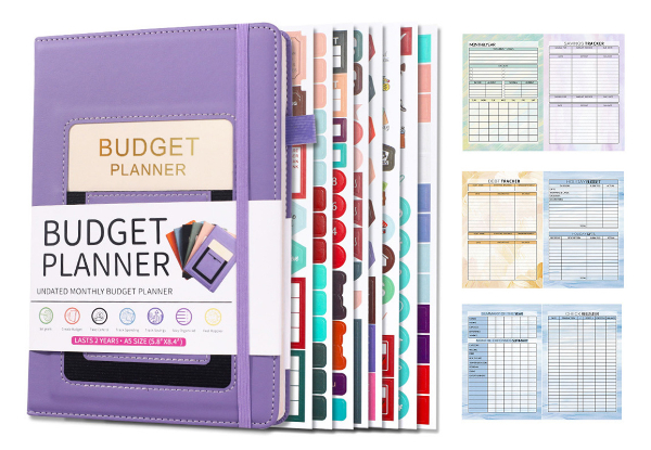 Monthly Budget Planner with Bill Organiser Expense Tracker - Available in Two Colours