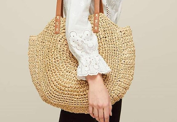 Women's Straw Bag - Two Colours Available