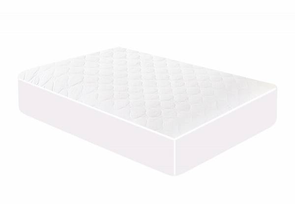 DreamZ Water-Resistant Fitted Polyester Mattress Protector Topper - Six Sizes Available