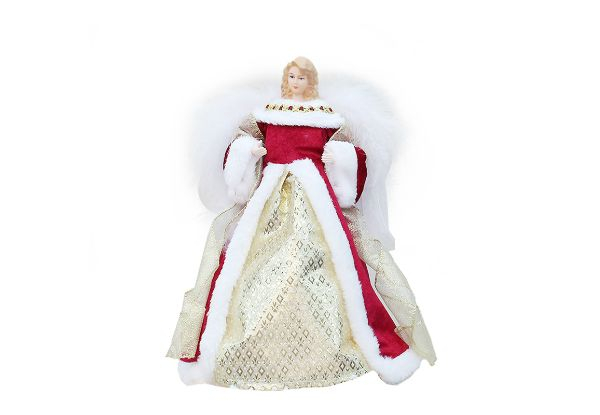 Angel Tree Topper Christmas Decoration - Two Colours Available