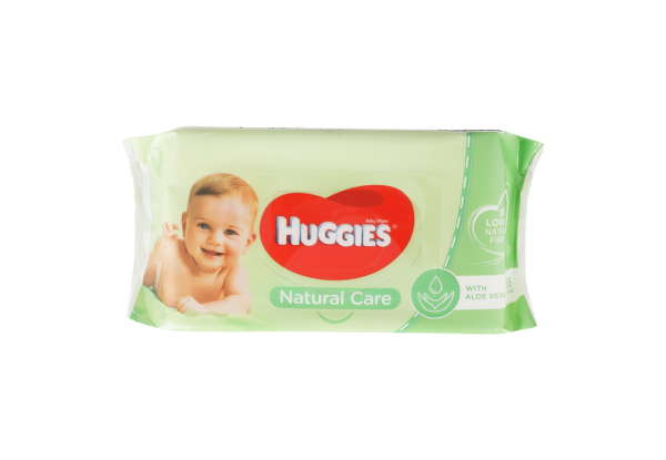 10 Packs of Huggies Natural Care Aloe Vera Baby Wipes