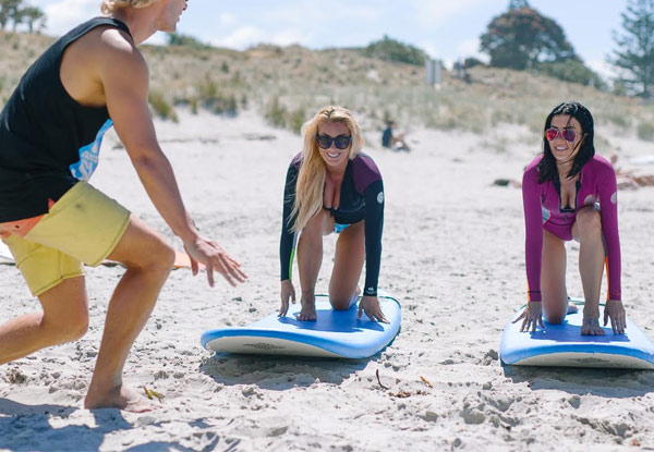 $19 for a Two-Hour Board & Wet Suit Hire or $29 for a Two-Hour Surf Lesson - All Abilities Welcome