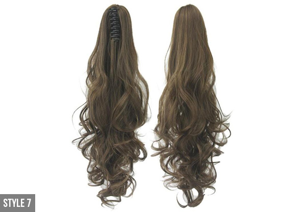 Clip-in Ponytail Hair Extensions - Nine Styles Available with Free Delivery