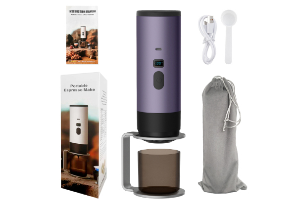 Three-in-One Portable Electric Espresso Machine - Availalbe in Five Colours