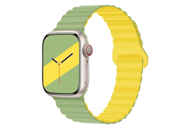 Magnetic Silicone Watch Band Compatible with Apple