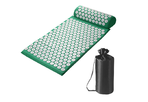 Fitness Acupressure Mat & Pillow Set - Available in Four Colours