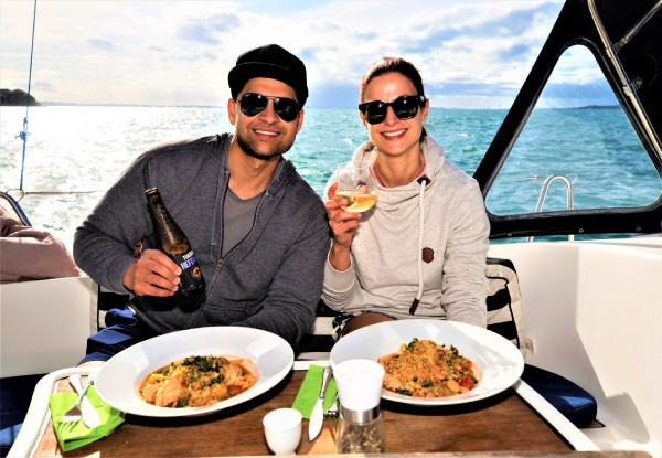 Auckland Harbour Lunch Cruise for One Person incl. a Certified Master Chef Prepared Gourmet Meal - Option for Sunset Gourmet Dinner Cruise - Valid from 5th November