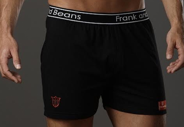 $28 for a Three-Pack of Frank & Beans 100% Cotton Men's Boxer Shorts (value up to $75)