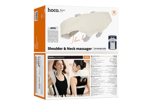 Hoco Portable Electric Shoulder & Neck Massager with Soothing Heat Feature