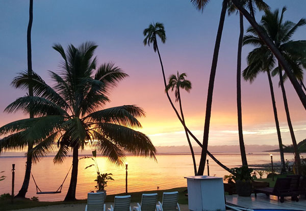 Per-Person Twin Share Valentine's Day Fijian Getaway Package incl. Five Nights Accommodation, Bottle of Wine on Arrival, Your choice of Sunset Cruise or Guided Snorkelling, Airport Transfers, All Main Meals & Daily Drinks Package - Option for Seven Nights