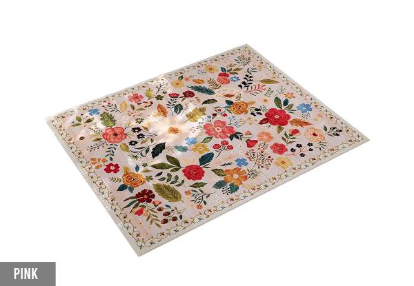 Boho Floral Small Area Rug - Available in Four Colours & Three Sizes