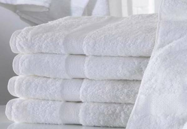 Six-Piece Luxury 5 Star Hotel Quality White Towel Set