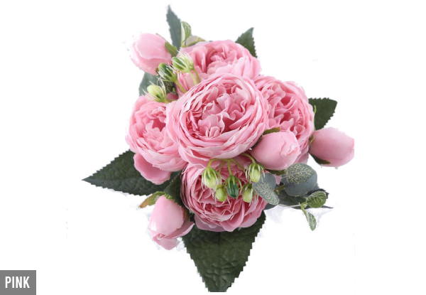 Artificial Peony Flower Home Decor - Available in Five Colours
