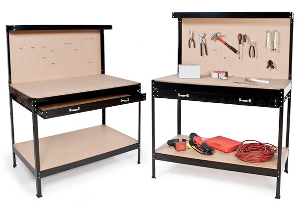 $99.99 for a Workbench with Drawer & Peg Board