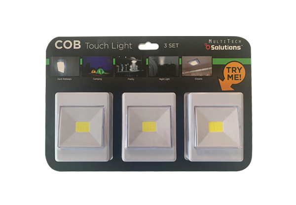 3-Pack Touch COB Lights